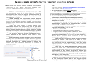 Sprzedaż części samochodowych